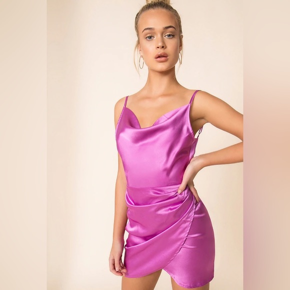 Superdown Arezo Cowl Wrap Dress - Picture 3 of 5